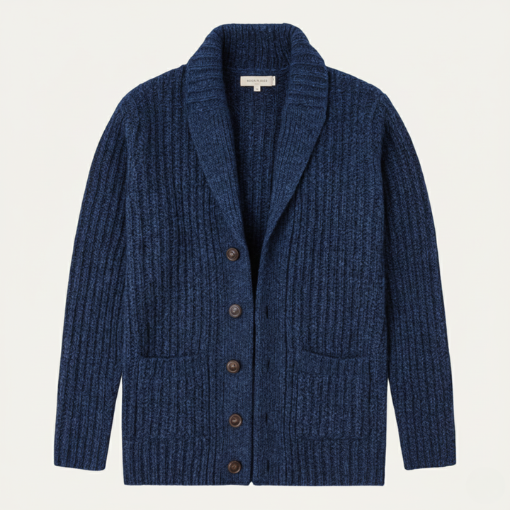 Cardigan Montpellier en grosse maille à col châle pour homme