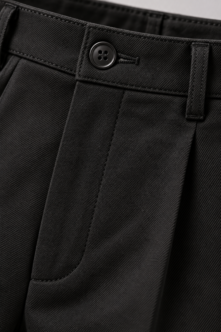 Chino homme en coton stretch, coupe droite classique