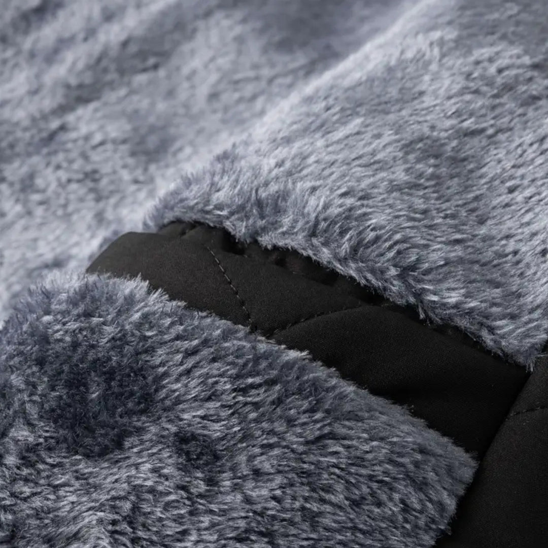 Veste d'hiver homme matelassée – doublure polaire chaude