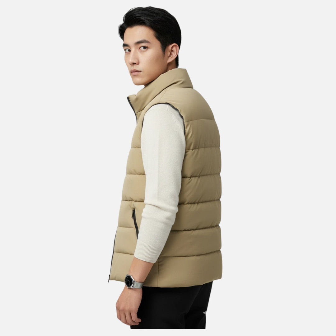 Gilet matelassé homme sans manches – chaleur légère d'hiver