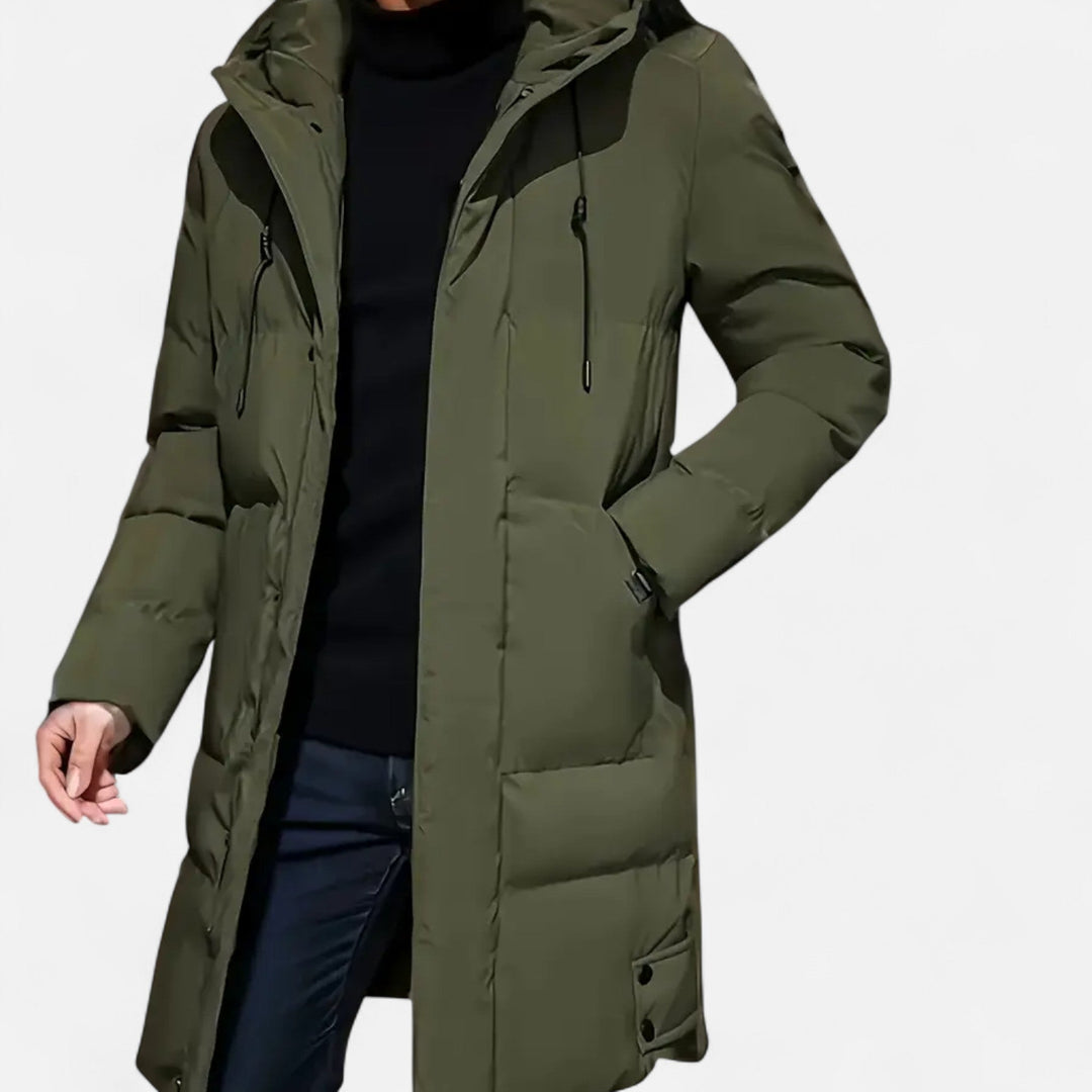 Veste d'hiver homme à capuche – chaleur légère et structurée