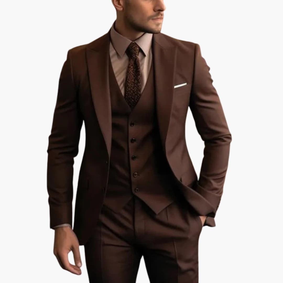Costume homme trois pièces – veste, gilet et pantalon assortis