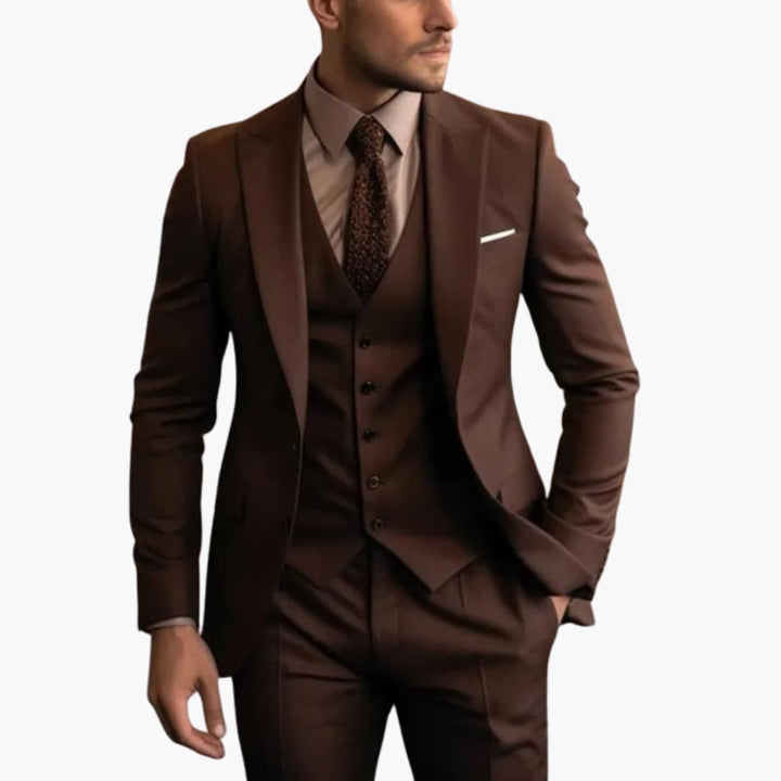 Costume homme trois pièces – veste, gilet et pantalon assortis