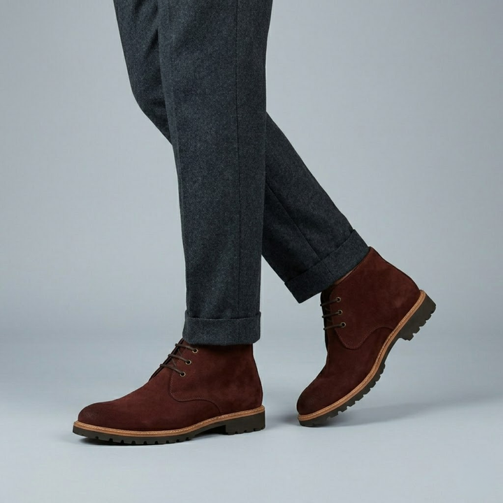 Bottines chukka Argenta en daim pour homme – élégance sobre