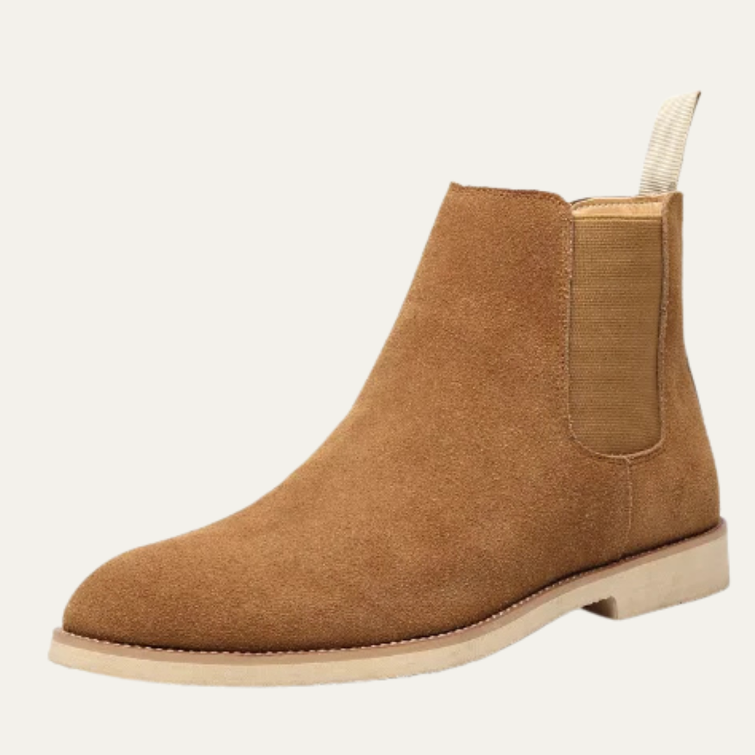Bottines Chelsea Testaccio en daim pour homme – smart casual