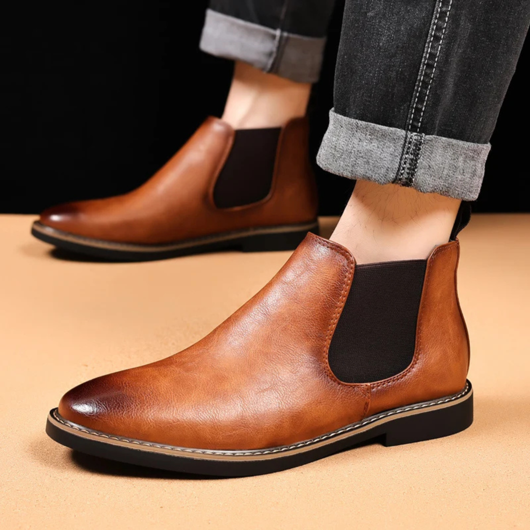 Bottines Chelsea Bradford en cuir PU pour homme