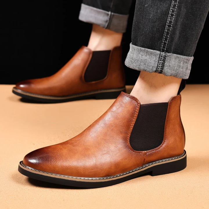 Bottines Chelsea Bradford en cuir PU pour homme
