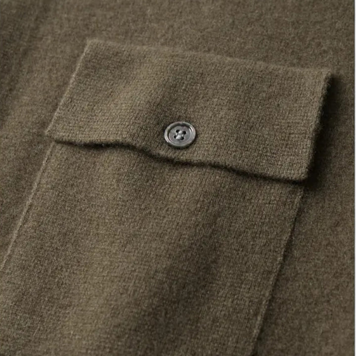 Cardigan homme en cachemire coupe ajustée – boutons classiques