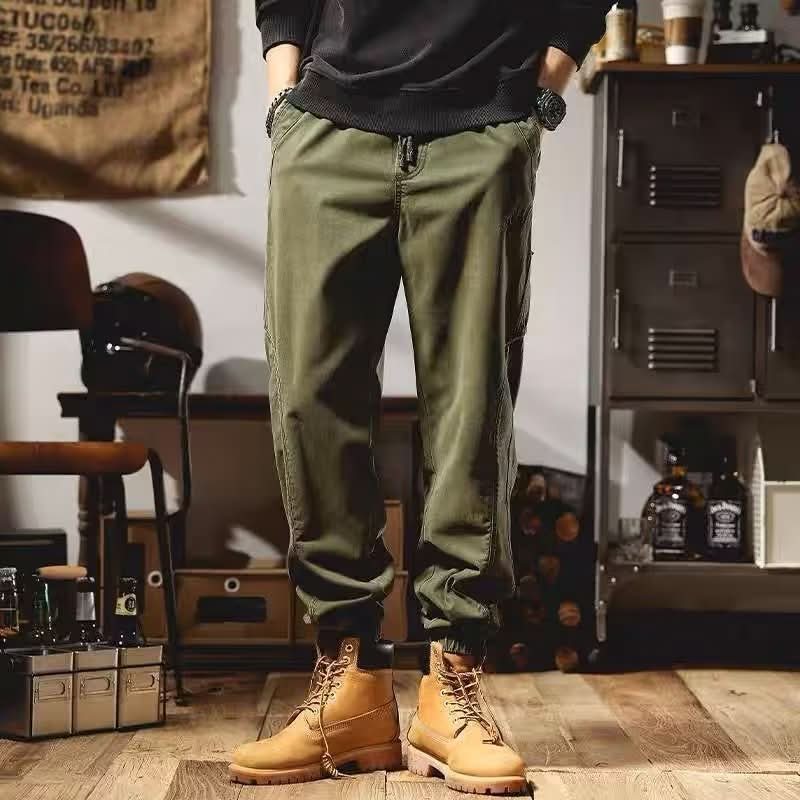 Pantalon cargo Aaron homme en coton léger – jambe fuselée