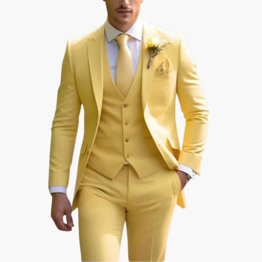 Costume homme trois pièces – veste, gilet et pantalon assortis