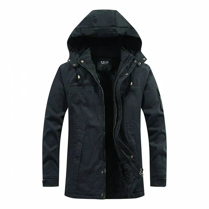Manteau d'hiver homme doublé polaire – chaleur sans lourdeur