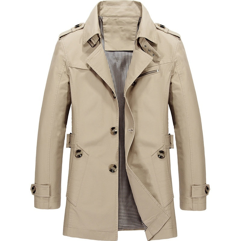 Trench-coat homme Jens – classique à double boutonnage