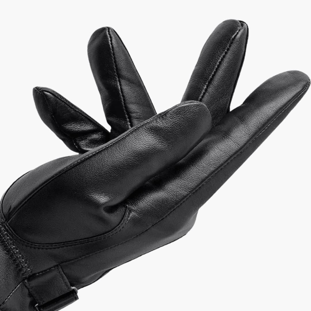 Gants d'hiver homme en cuir – doublure douce et chaude