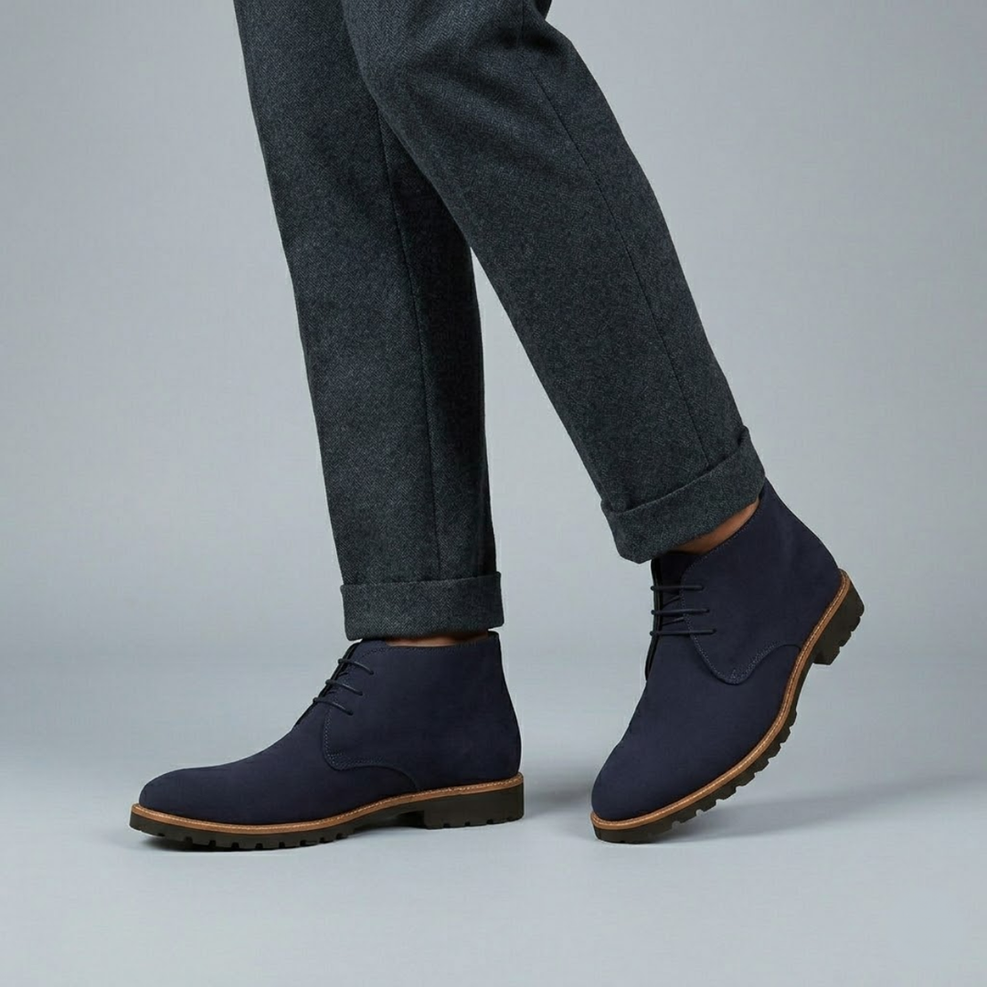 Bottines chukka Argenta en daim pour homme – élégance sobre