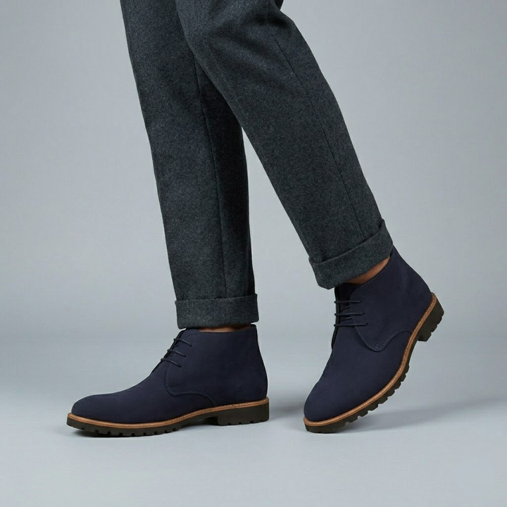 Bottines chukka Argenta en daim pour homme – élégance sobre