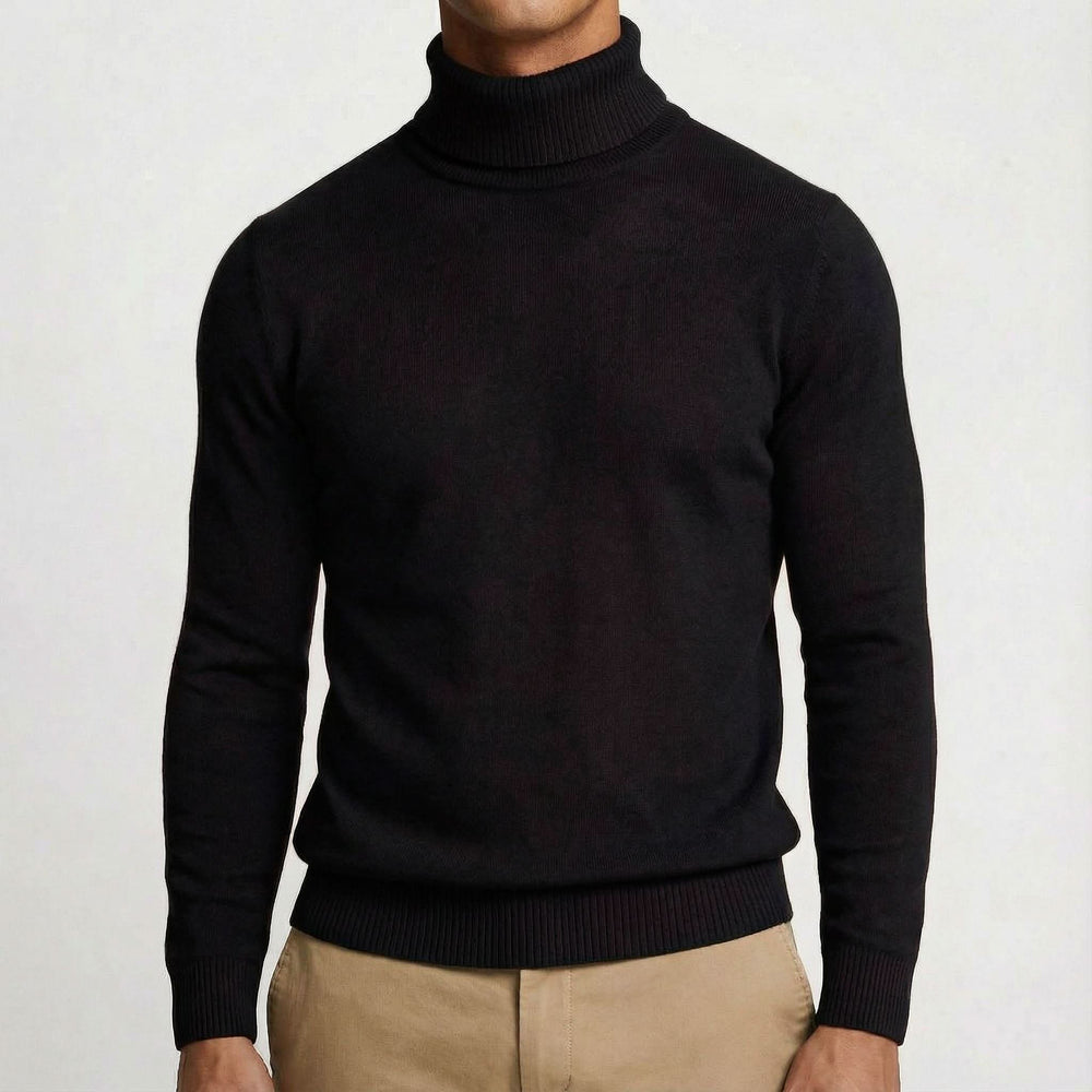Pull homme Northpeak col roulé en mérinos – chaleur sans volume