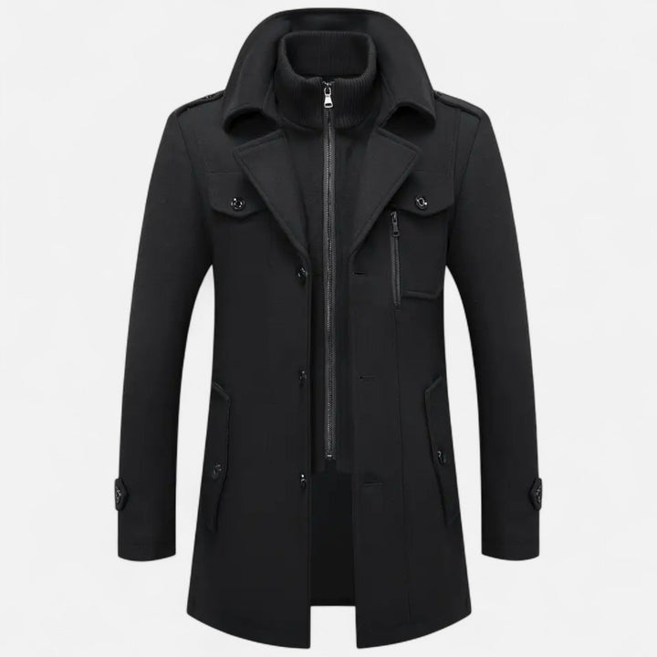 Manteau homme en tweed coupe slim – tailoring classique