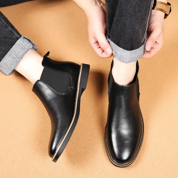 Bottines Chelsea Bradford en cuir PU pour homme