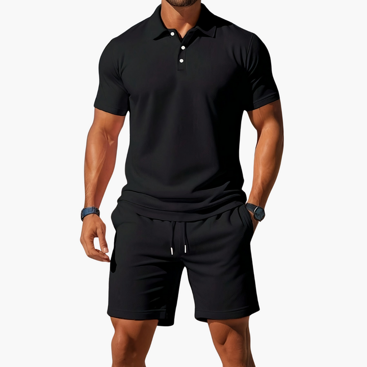 Ensemble polo et short homme – tenue d'été coordonnée