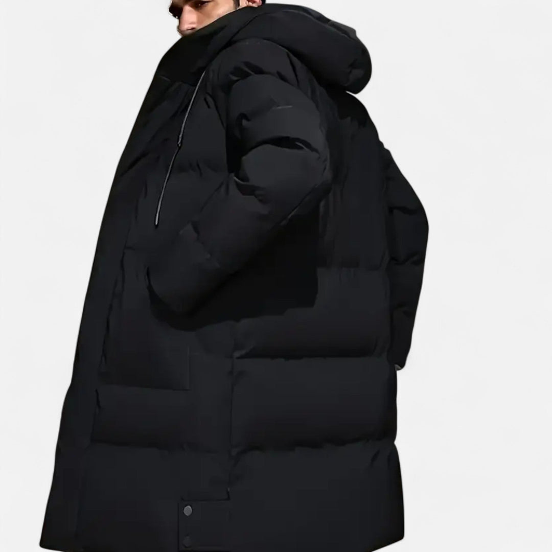 Veste d'hiver homme à capuche – chaleur légère et structurée