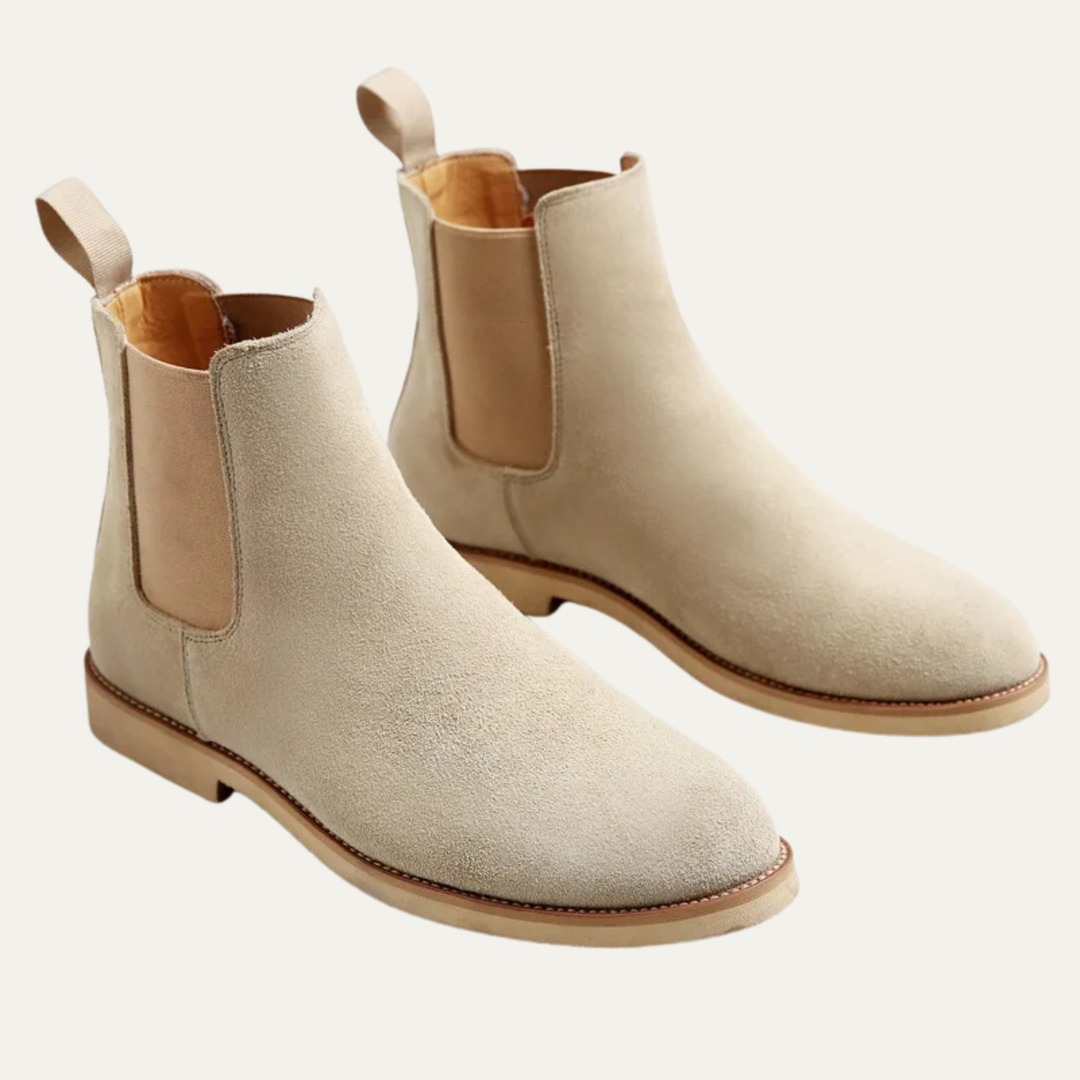 Bottines Chelsea Testaccio en daim pour homme – smart casual