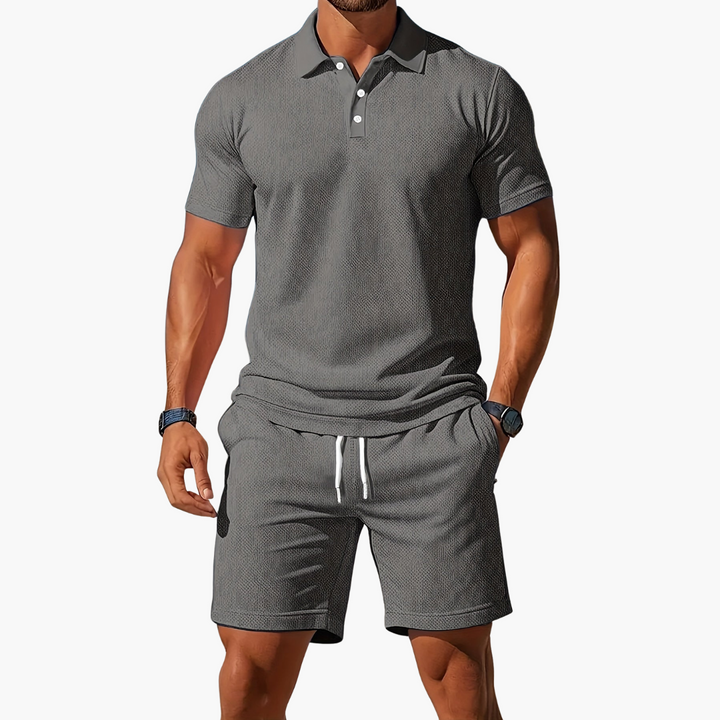 Ensemble polo et short homme – tenue d'été coordonnée