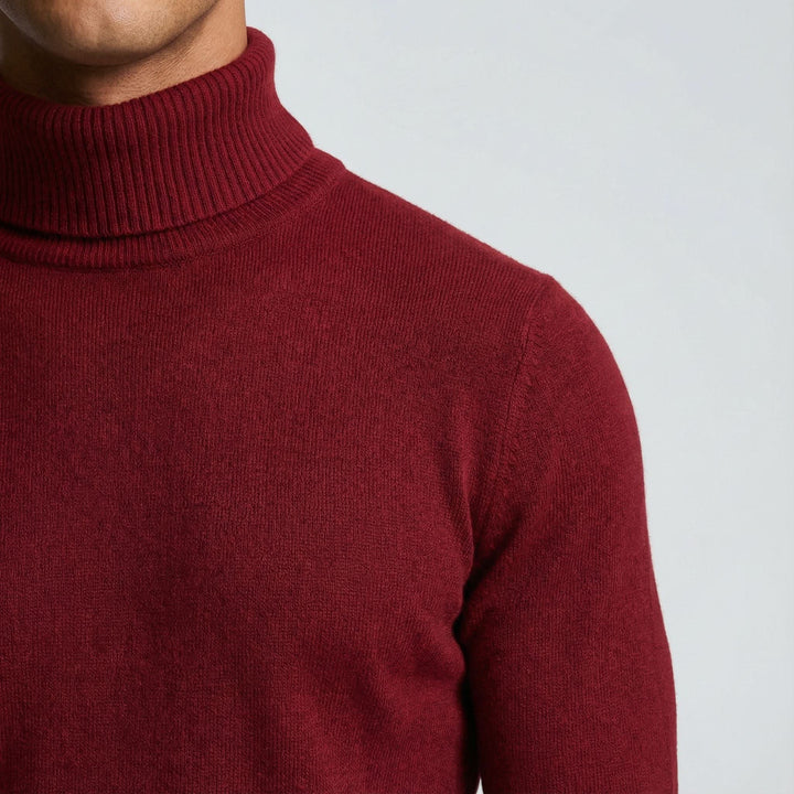 Pull homme Northpeak col roulé en mérinos – chaleur sans volume