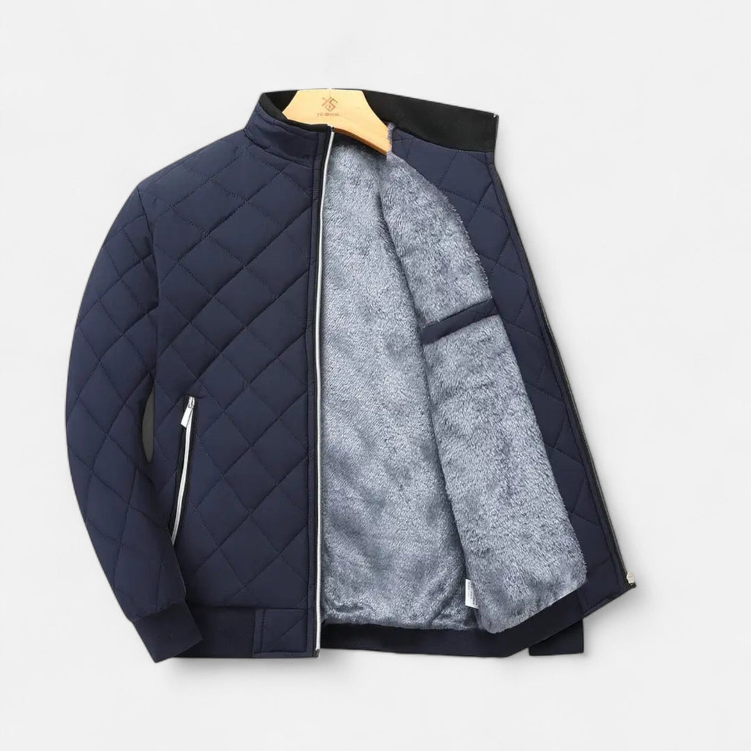 Veste d'hiver homme matelassée – doublure polaire chaude