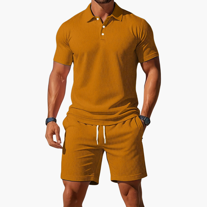 Ensemble polo et short homme – tenue d'été coordonnée