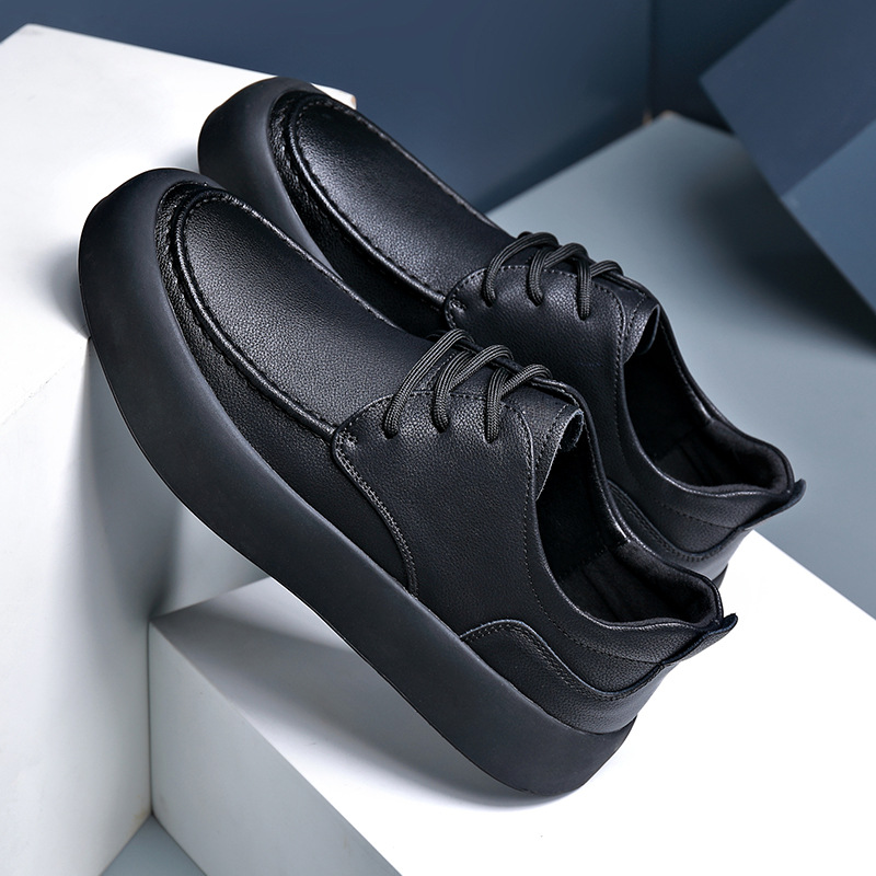 Baskets minimalistes homme – surpiqûres fines