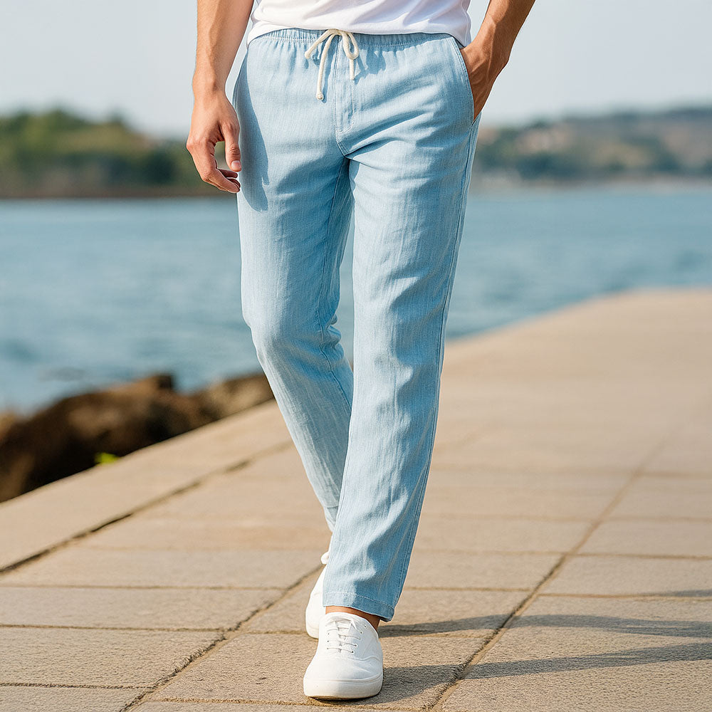 Pantalon en lin homme – léger, doux et respirant pour l'été