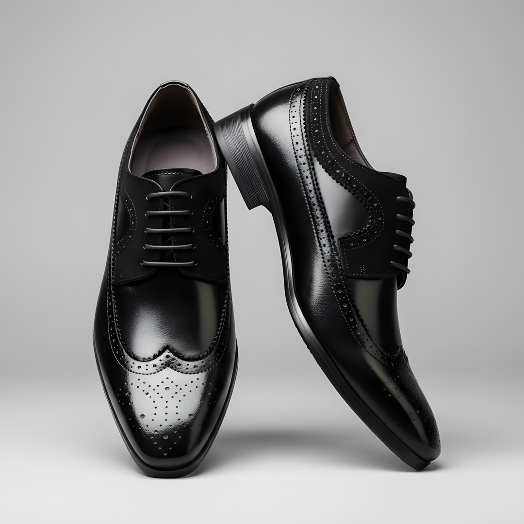 Chaussures brogue Ember-15 – charme classique, finition brillante