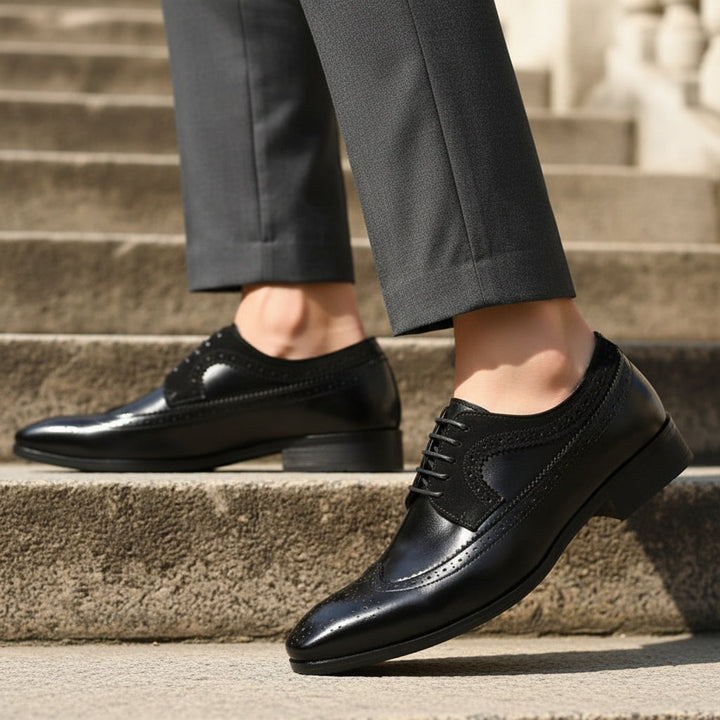 Chaussures brogue Ember-15 – charme classique, finition brillante