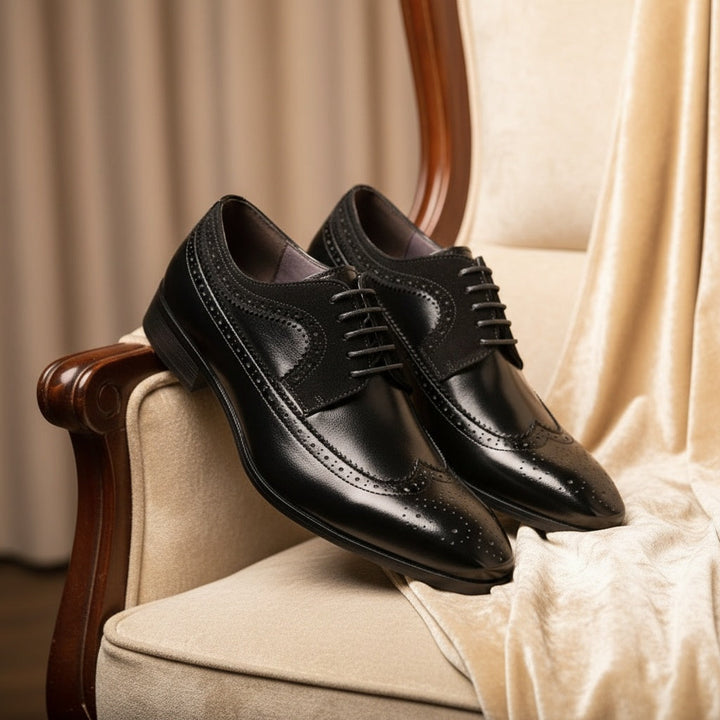 Chaussures brogue Ember-15 – charme classique, finition brillante