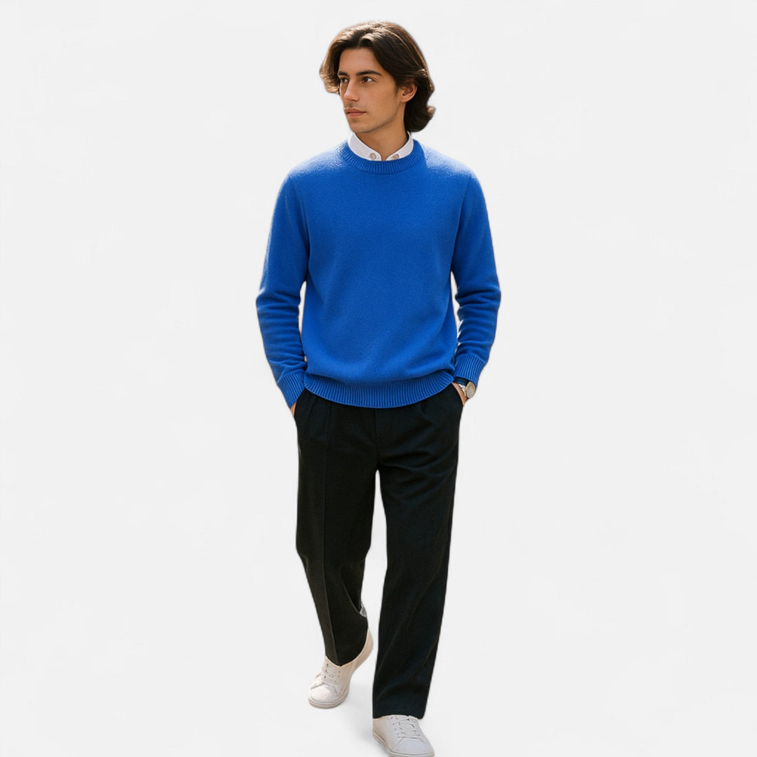Pull homme coupe classique – maille fine et douce