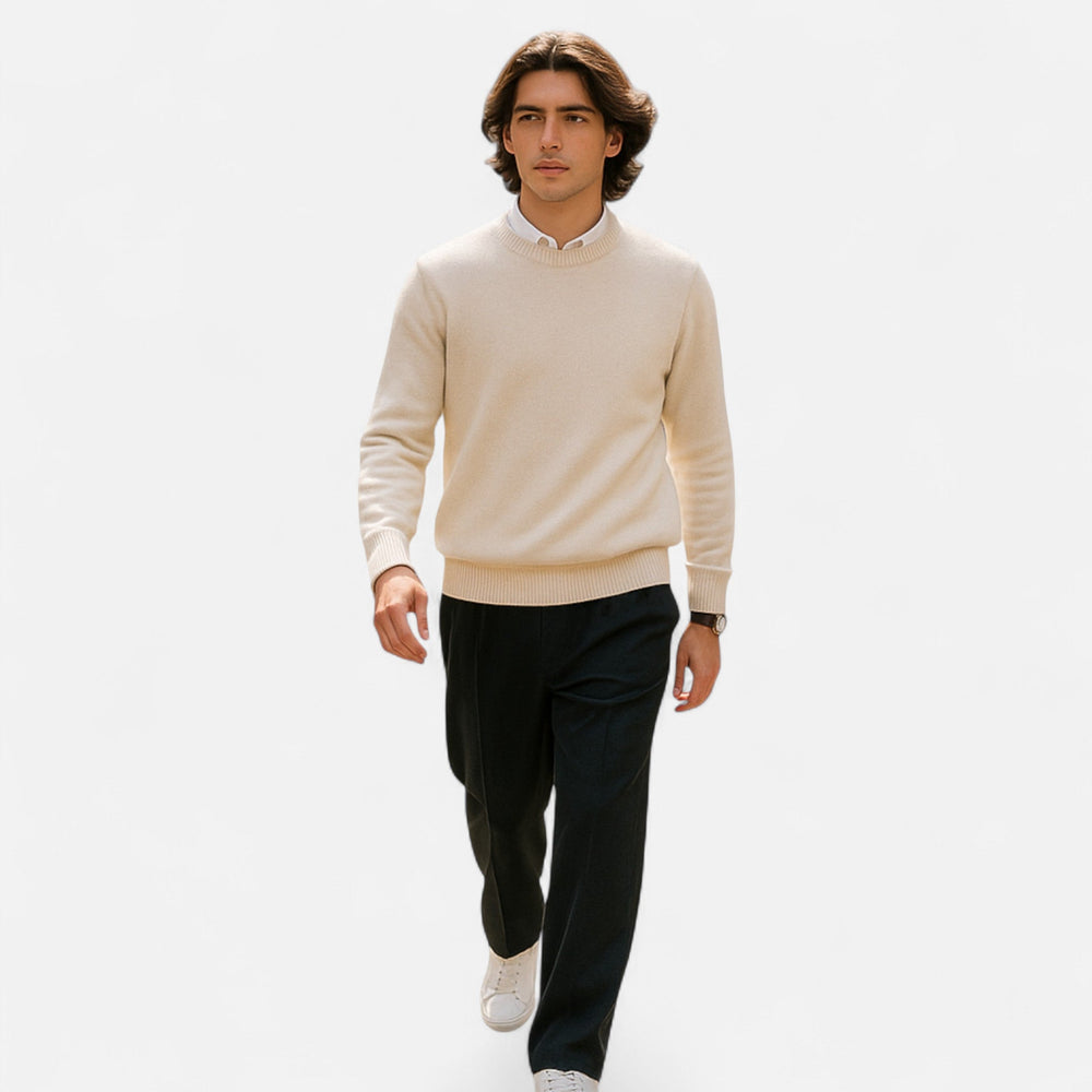 Pull homme coupe classique – maille fine et douce