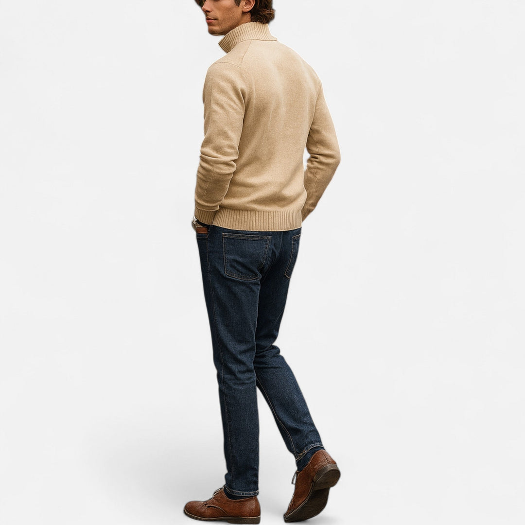 Cardigan zippé homme en cachemire – douceur premium