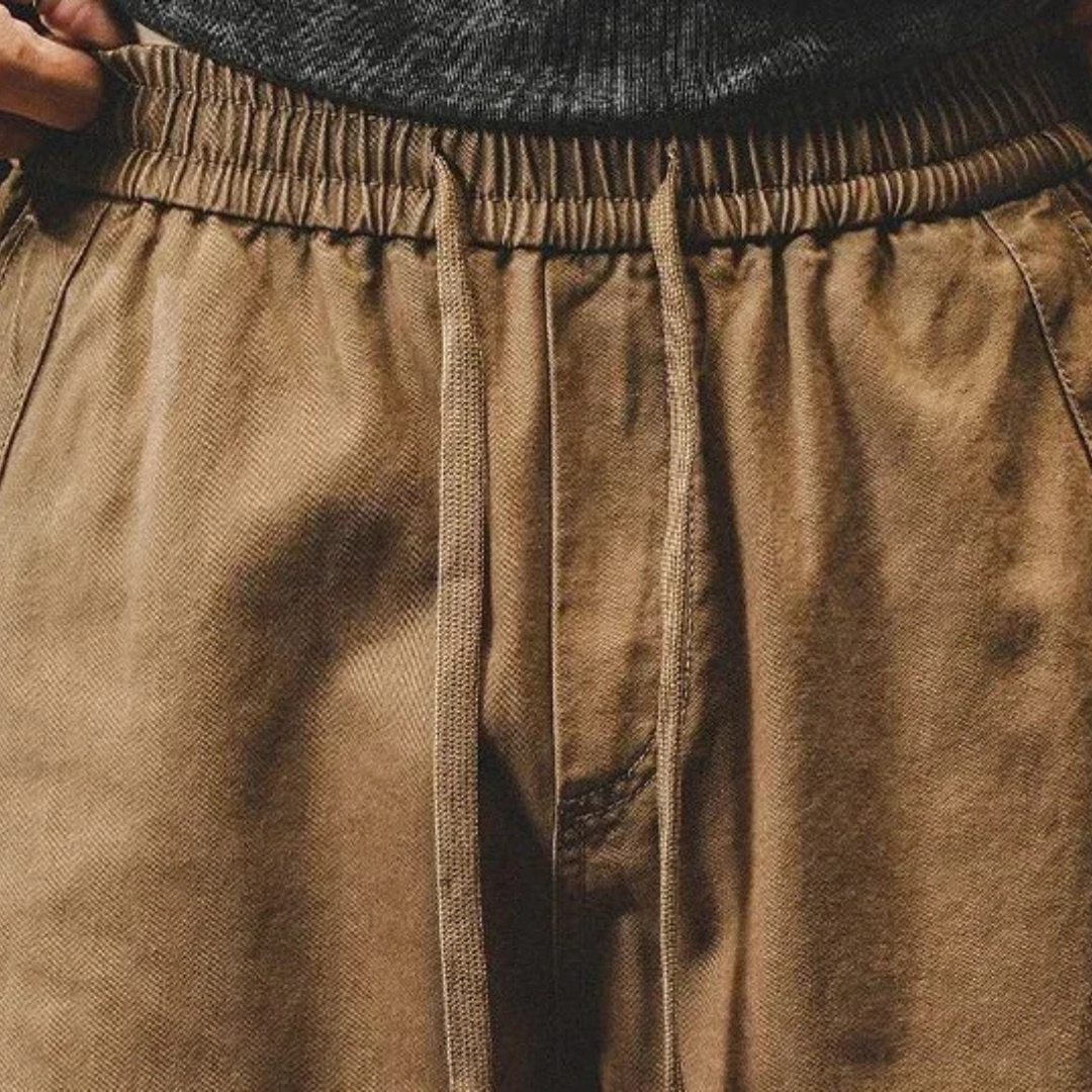 Pantalon cargo Aaron homme en coton léger – jambe fuselée