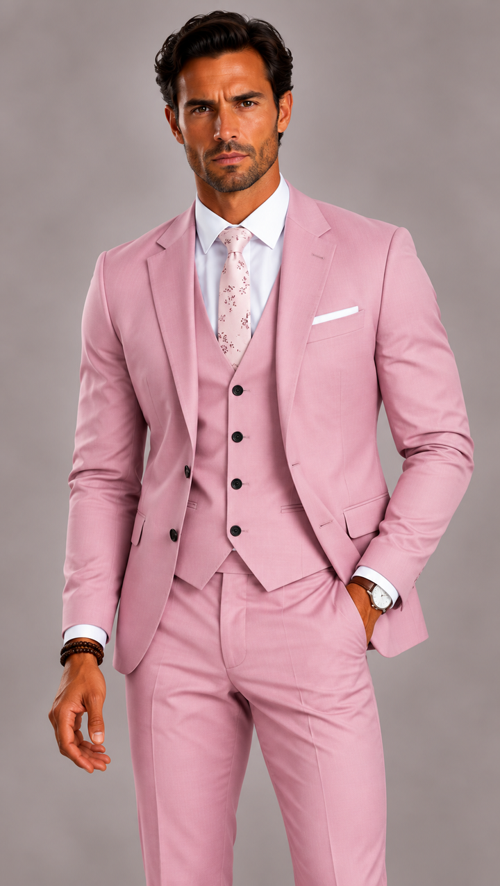 Costume 3 pièces homme coupe slim, mariage et cérémonie