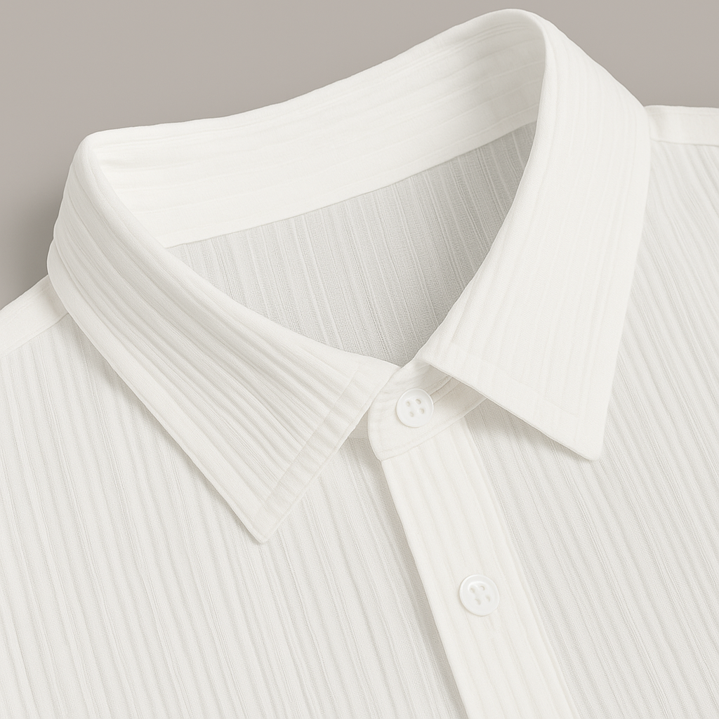 Ensemble détente homme en jersey côtelé – chemise et pantalon