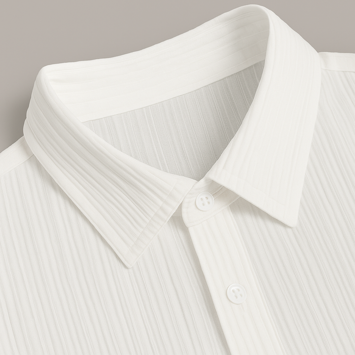 Ensemble détente homme en jersey côtelé – chemise et pantalon