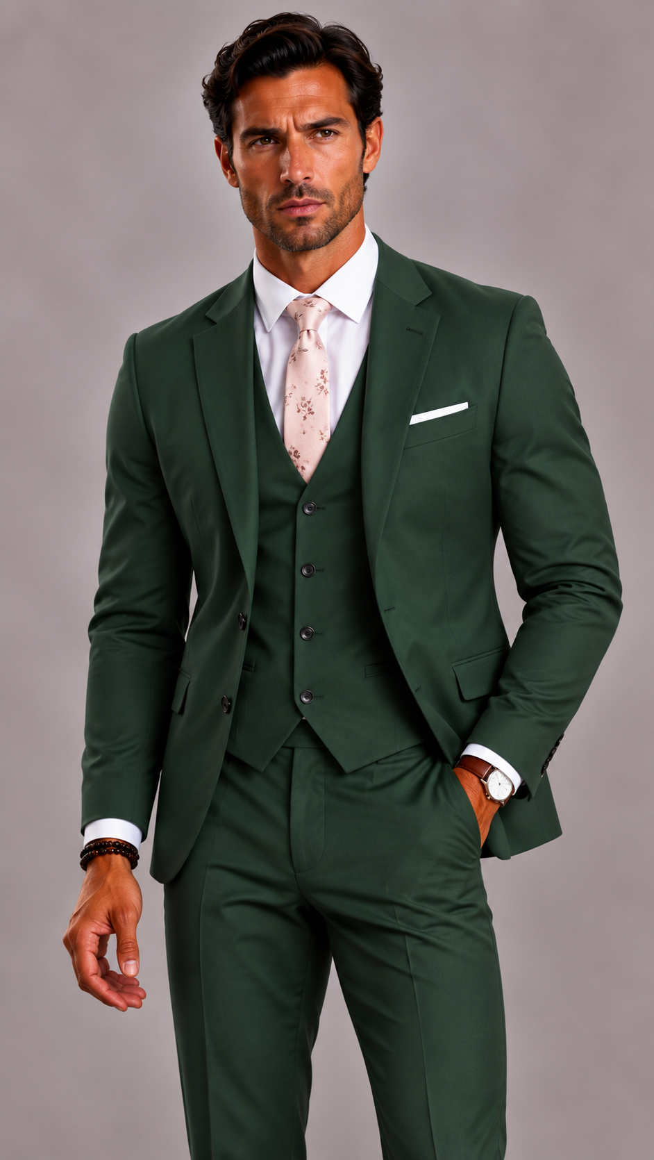 Costume 3 pièces homme coupe slim, mariage et cérémonie