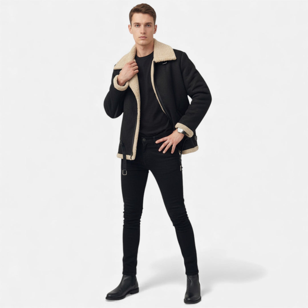 Veste d'hiver homme à doublure moelleuse – coupe structurée