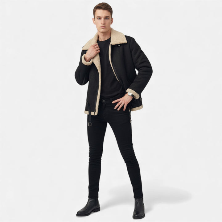 Veste d'hiver homme à doublure moelleuse – coupe structurée