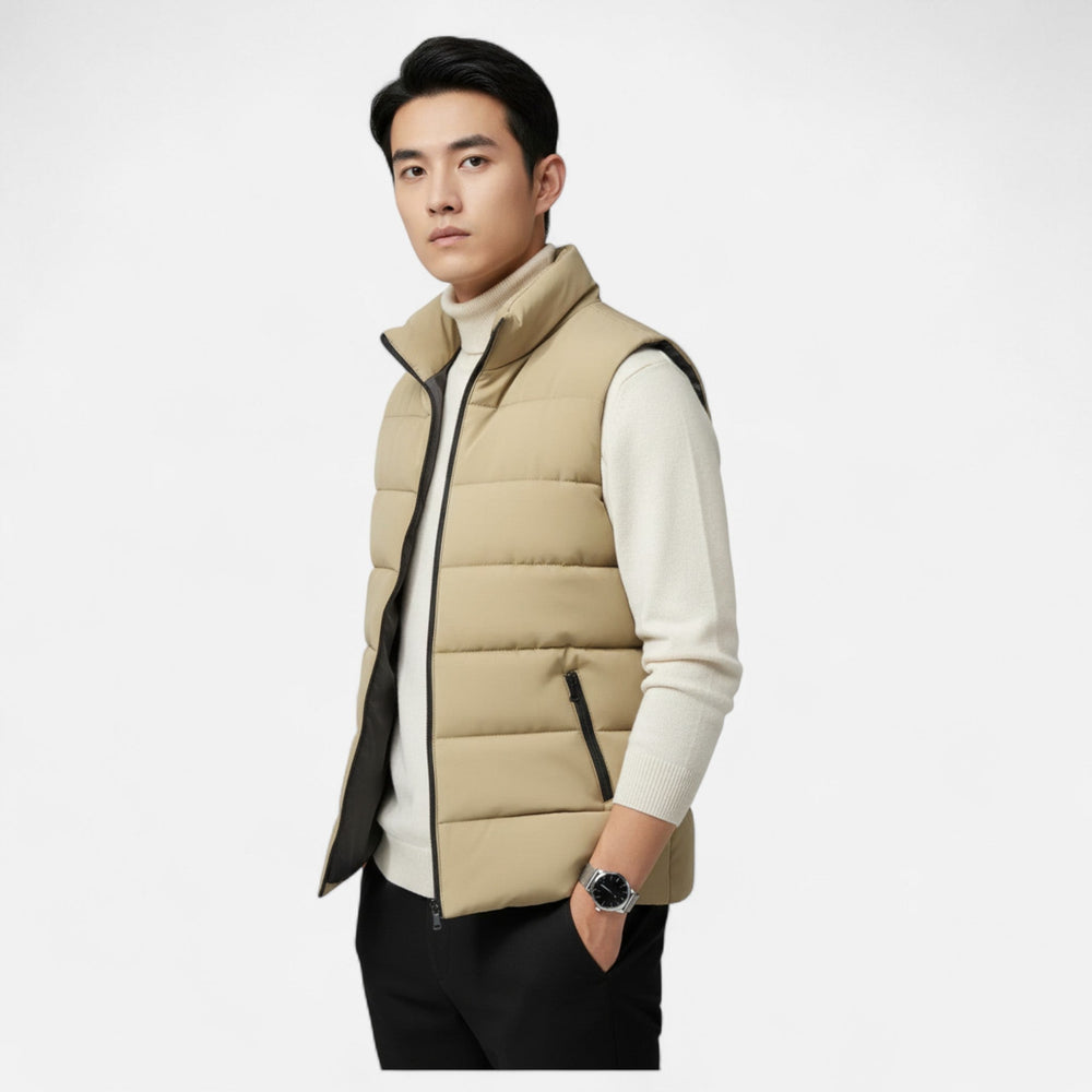 Gilet matelassé homme sans manches – chaleur légère d'hiver