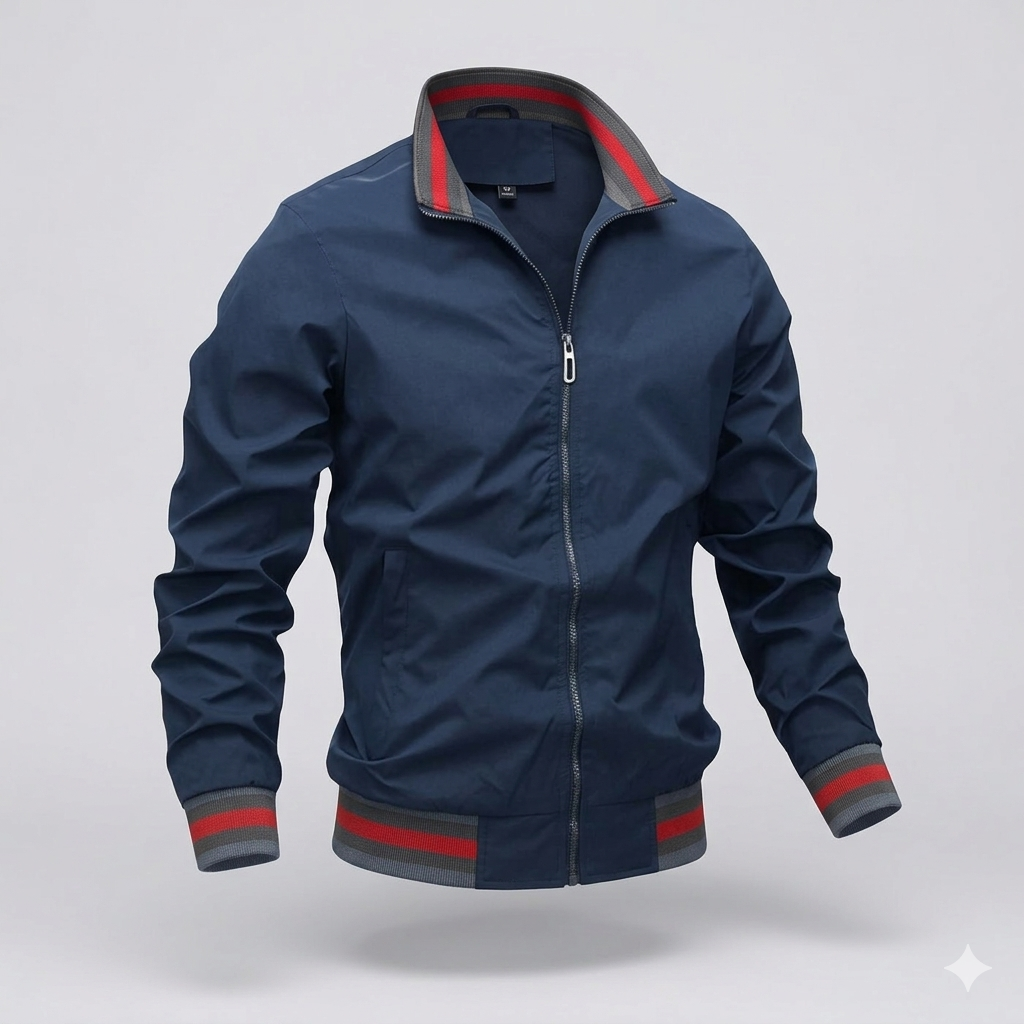 Veste d'été légère homme – zip et col montant respirant