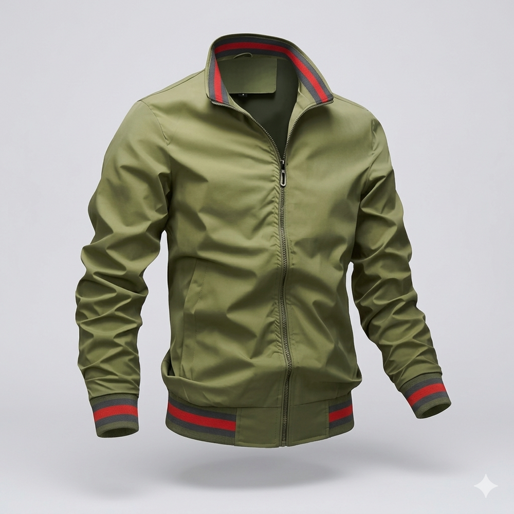 Veste d'été légère homme – zip et col montant respirant