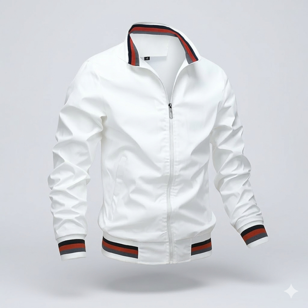 Veste d'été légère homme – zip et col montant respirant