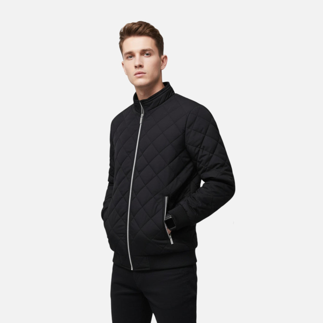 Veste d'hiver homme matelassée – doublure polaire chaude