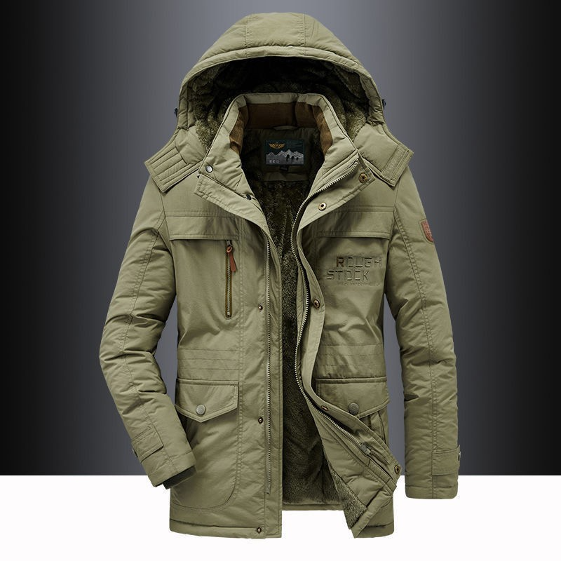 Veste matelassée homme à capuche amovible – finition déperlante